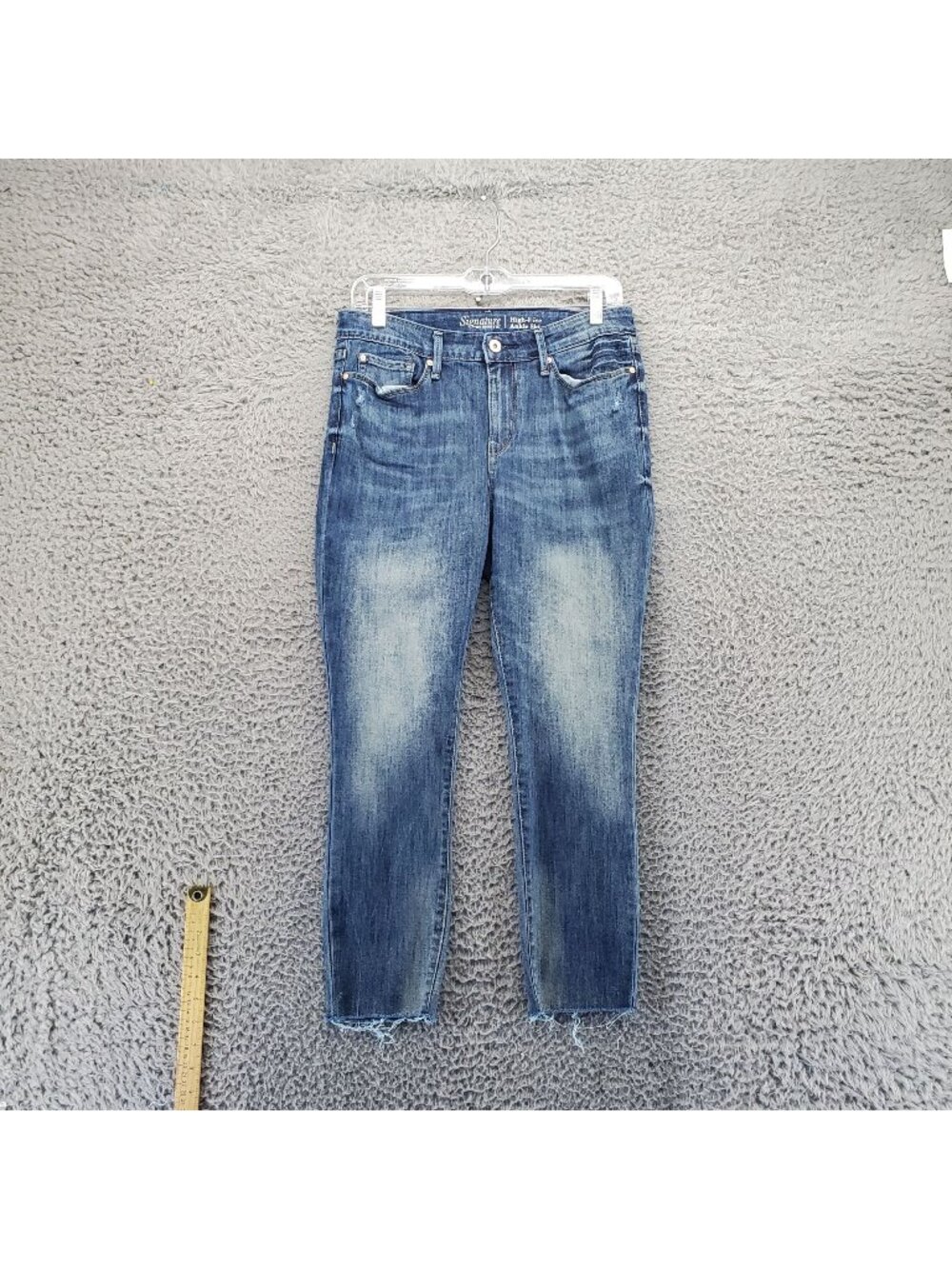 Signature By Levi Strauss Jeans Womens 28 Blue High-Rise Ankle Skinny *Read*